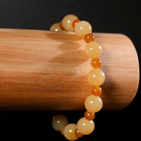 10mm Siberian Brown Jade Bracelet #2766