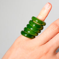 Siberian Jade Band Ring #3071