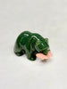 Canadian Polar Bear With Fish Lucky Bear Natural Jade 2 Inch #2231