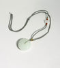 Siberian White Jade Donut Pendant AA Grade Ping An Kou PI Harmony Peace Buckle Natural Jade 30mm #1550