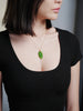 SIBERIAN JADE LEAF PENDANT #1666