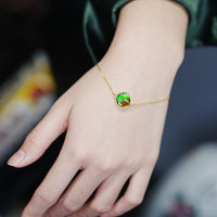 14K Ammolite Bracelet  #2124