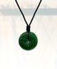 Polar Jade Peace Buckle Pendant Eternal Protection 35mm Natural Jade #1134