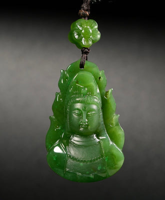 Polar Jade Guanyin Pendant #2774