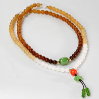 108 Hetian Sugar Jade Necklace #2651-1