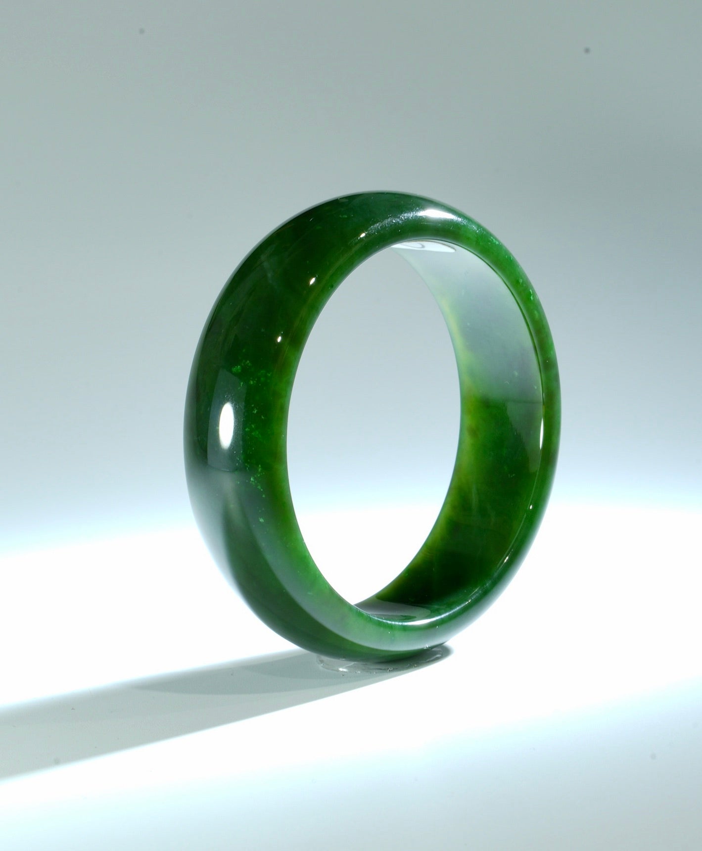 AA+ Canadian Polar Jade Bangle 60.6mm #142