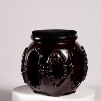 8 cm Carved Wooden Display Stand