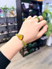Canadian Ammolite Bracelet Siberian Jade Bracelet Natural Stone #1213