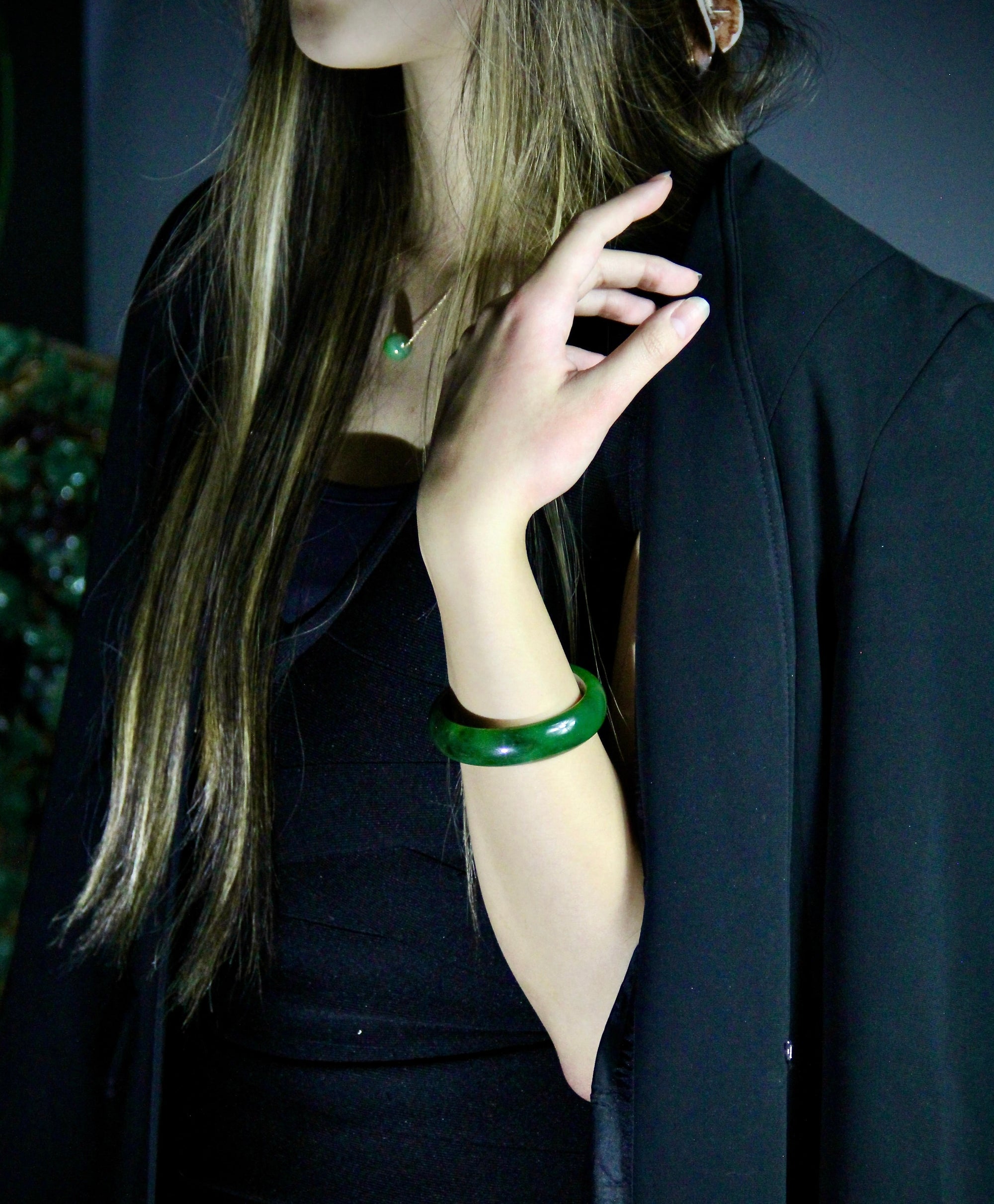 A Grade Polar Jade Bangle