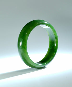 AAA POLAR JADE GRADE JADE BANGLE 63mm  #146