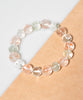 Nature’s Power Red Rutile Quartz Green Phantom Crystal Bracelet #3069