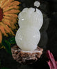 Eternal Bleassing White Jade Peanut Pendant #2652