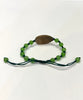 Canadian Ammolite Bracelet Siberian Jade Bracelet Natural Stone #1211
