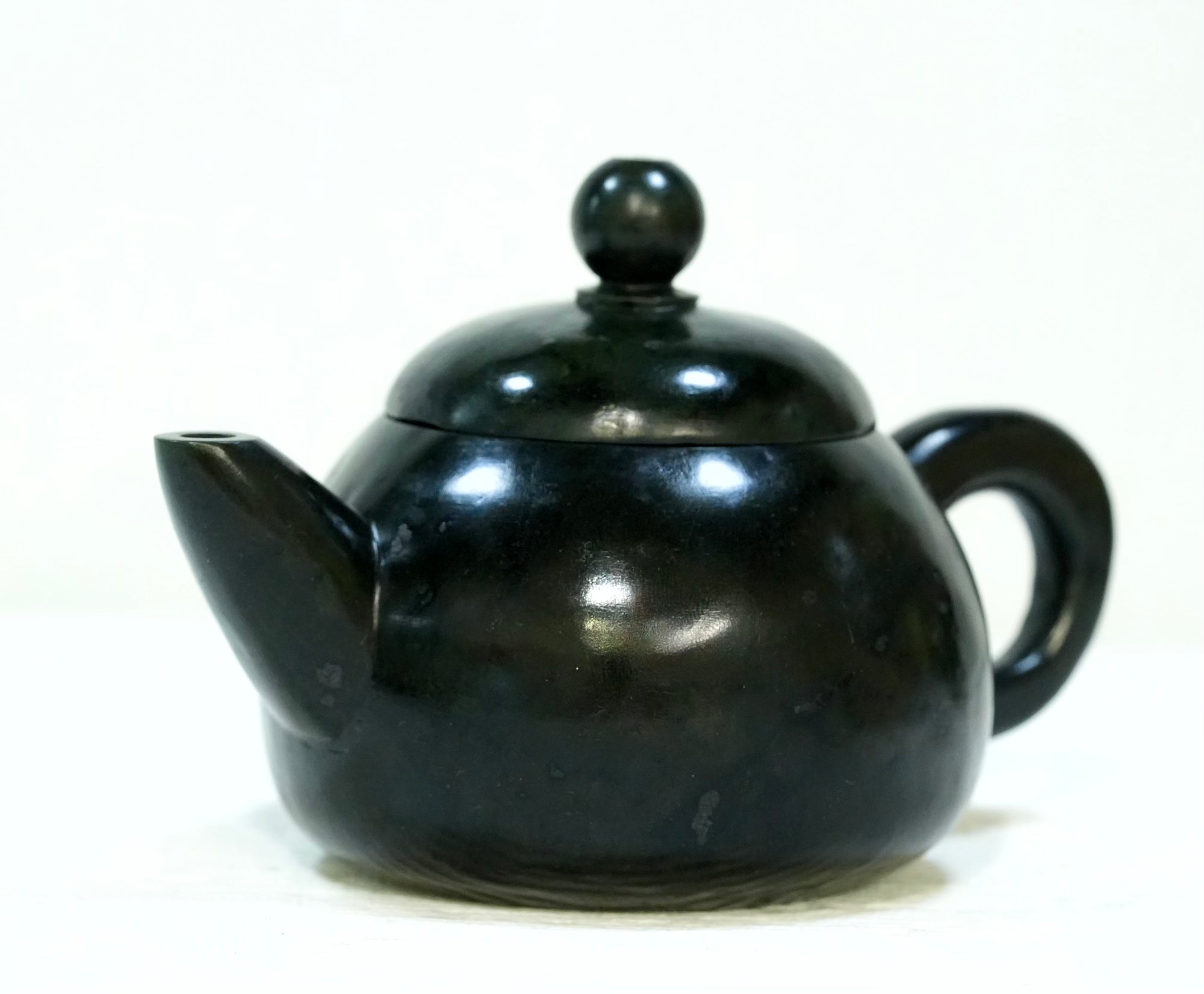Ink Whisper Jade Teapot #2984