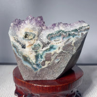 Amethyst Cluster Stone Base Cut (1.78 LB) #2969