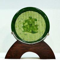 Golden Blessings Jade Decoration