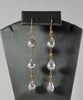 18K Akoya Salt Sea Baroque Pearl Earrings #2663