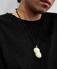 Eternal Bleassing White Jade Peanut Pendant #2652