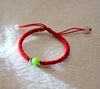 8mm Siberian Chatoyant Jade Red Cord Bracelet #1327