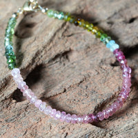 6.2" Pink Macaron Tourmaline Bracelet #2673