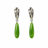 Polar Jade Earrings Teardrop AAA Grade Natural Jade #1068