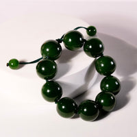 18mm Canadian Jade Beaded Bracelet #1880