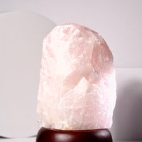 Natural Rose Quartz Light Lamp