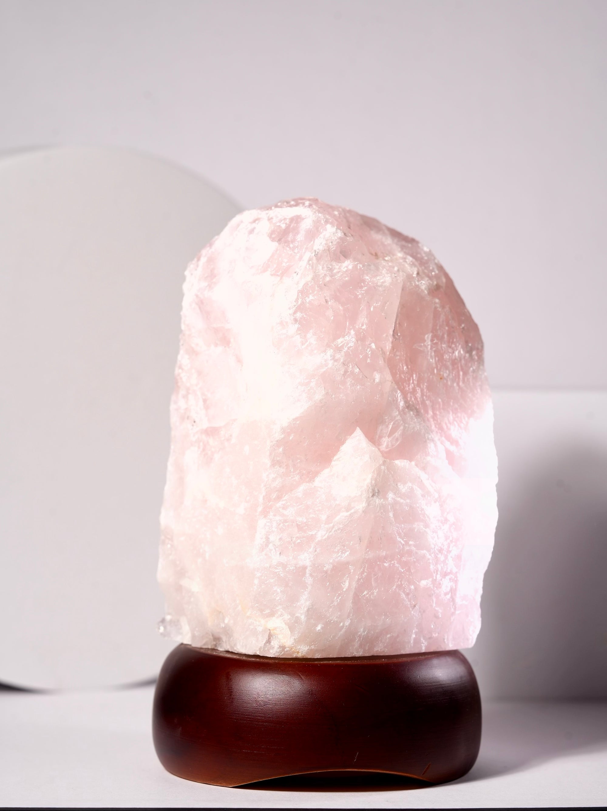 Natural Rose Quartz Light Lamp