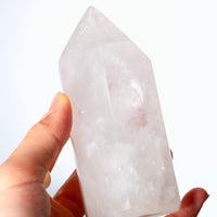 Madagascar White Crystal Point Tower