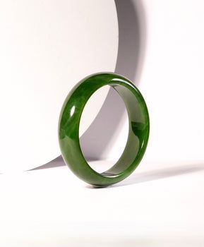 Canadian Polar Jade Bangle Natural Jade Bracelet AA Grade 57mm | #1363