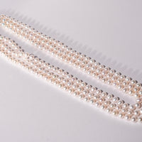 7-8.5mm Three Strands Freshwater Pearl Necklace #1598