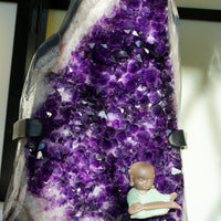 Top Imperial Purple Amethyst on Metal Base#2274