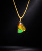 Ammolite Pendant Freeform AA Grade Natural Stone 22mm #1060