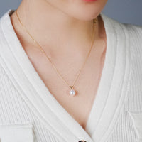 14K FRESHWATER PEARL PENDANT #2168