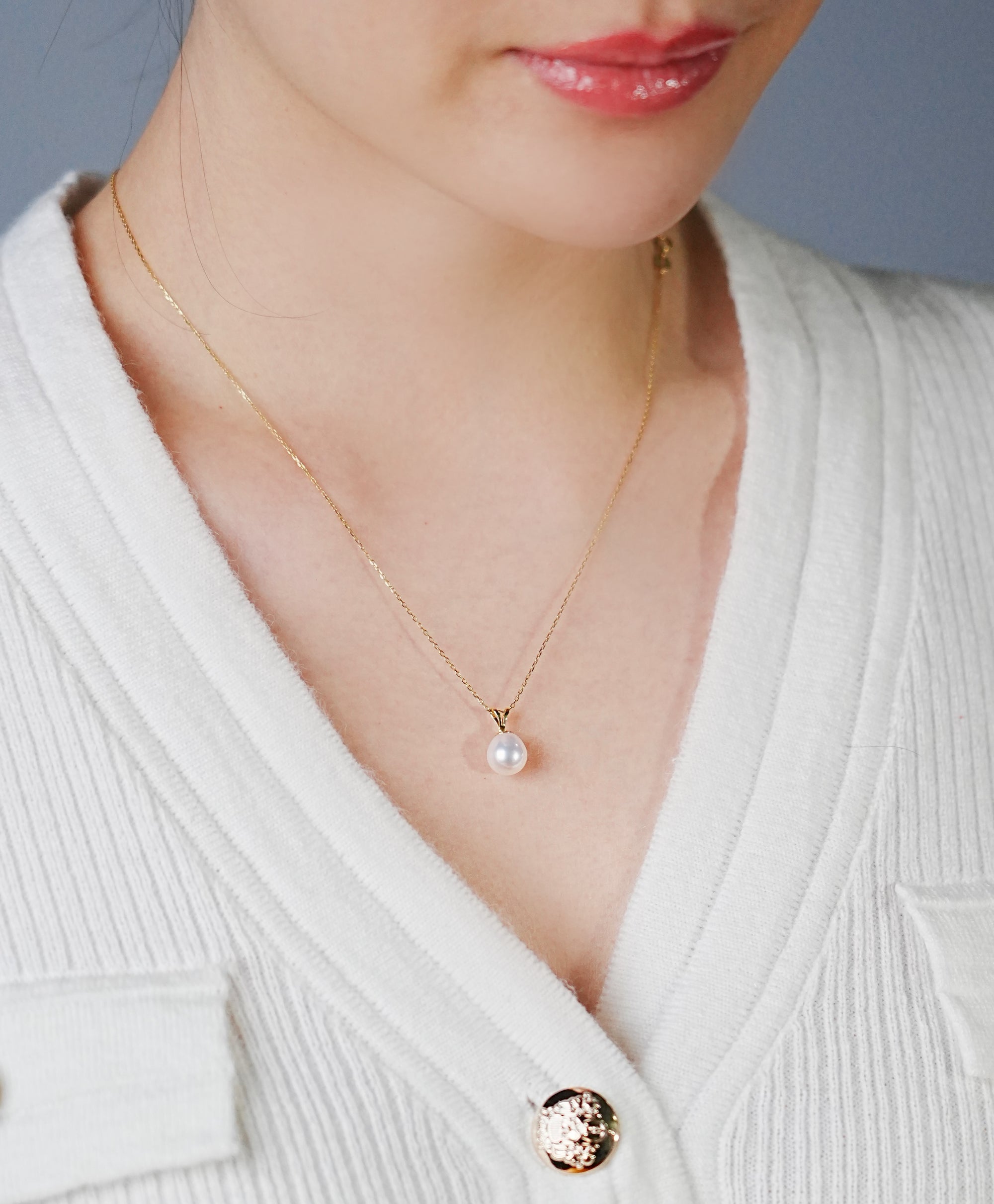 14K Freshwater Pearl Pendant #2168