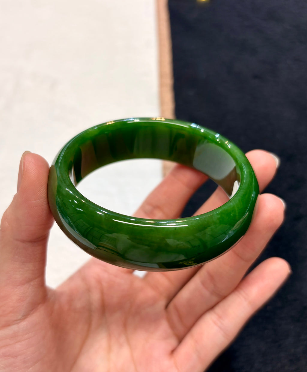 AAA Polar Jade Bangle 57.5mm  #88