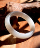 Siberian White Jade Bangle 57mm #859