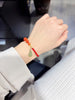 Hetian Jade Gourd Red Carnelian Red Cord Bracelet #1306