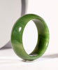 Wide Band Siberian Jade Bangle Natural Jade Bracelet 62mm #2539