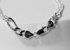 20" Figaro Pave 925 Sterling Silver Chain #1