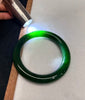 Siberian Jade Round Bangle Natural Jade Bracelet 59.5mm #1563