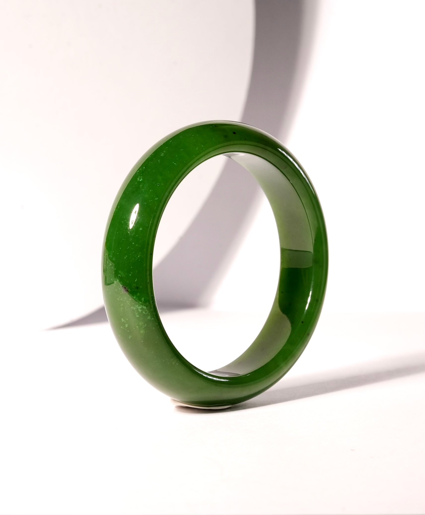 Polar Jade Bangle Natural Jade Bracelet AAA Grade 54.5mm #95