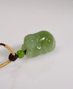 Siberian Jade Pixiu Pendant Natural Jade #2907