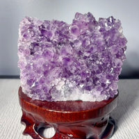 Amethyst Cluster Stone Base Cut (1.78 LB) #2969