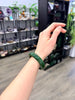 Canadian Polar Jade Bangle Natural Jade Bracelet A Grade 55.5mm #1512