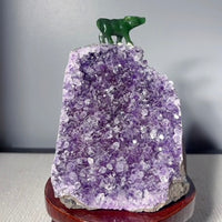 Amethyst Cluster Stone Base Cut (2.13 LB) #2511