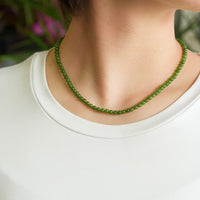 15.5" Polar Jade Beaded Necklace #2517-2