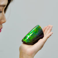 POLISHED AMMOLITE STONE #396