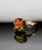 18K AMMOLITE DIAMOND RING #2090