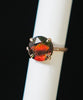 18K AMMOLITE DIAMOND RING #2090